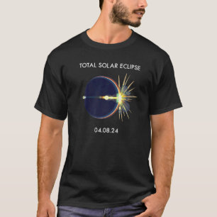 Camiseta Eclipse Flare 04 08 24 Eclipse solar total América