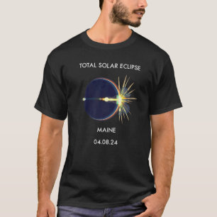 Camiseta Eclipse Flare 04 08 24 Eclipse Solar Total Maine 2