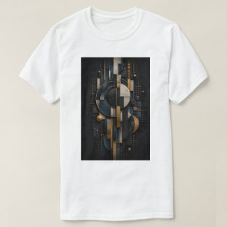 Camiseta Eclipse Geométrico | Arte de Pared Abstracto de Lu