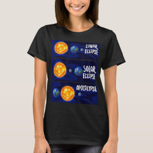 Camiseta Eclipse lunar Apocalipsis solar Astrología Ciencia