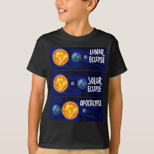 Camiseta Eclipse lunar Apocalipsis solar Astrología Ciencia