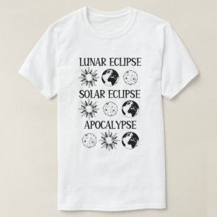 Camiseta Eclipse lunar Eclipse solar Apocalipsis Espacio di