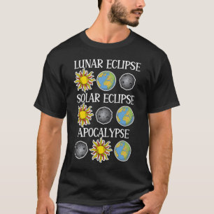 Camiseta Eclipse lunar Eclipse solar Apocalipsis Espacio di