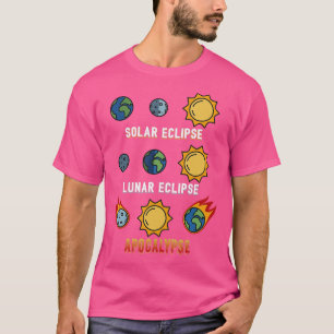 Camiseta Eclipse lunar Eclipse solar Astronomía del Apocali