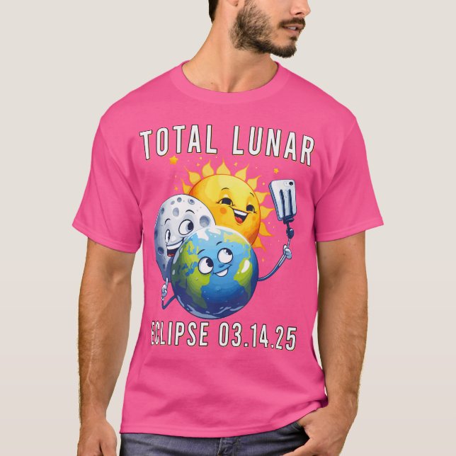 Camiseta Eclipse lunar total 14 de marzo de 2025 Astronomía (Anverso)