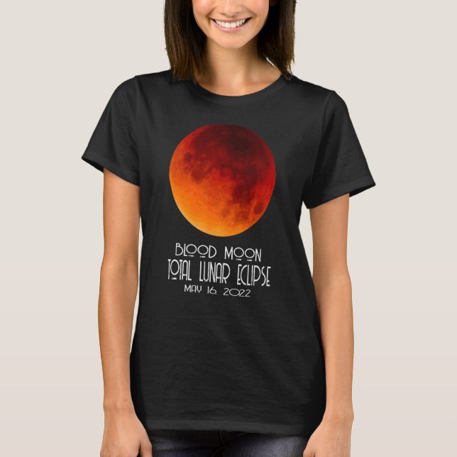 Camiseta Eclipse lunar total 2022 Esqua de observación del  (Anverso)