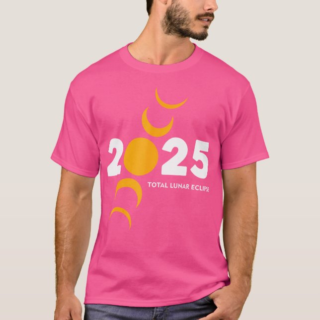 Camiseta Eclipse Lunar Total 2025 14 de marzo de 2025 Luna  (Anverso)