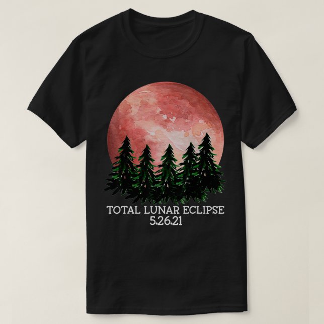 Camiseta Eclipse lunar total 5 (Diseño del anverso)