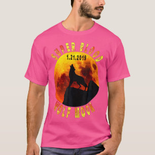 Camiseta Eclipse Lunar Total de Lobo Súper Sangre 2019