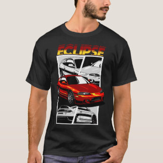 Camiseta Eclipse Mitsubishi en la mezcla roja max