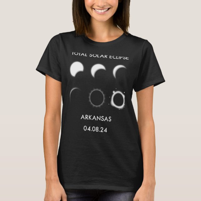 Camiseta Eclipse Phases 04 08 24 Total Eclipse Solar Arkans (Anverso)