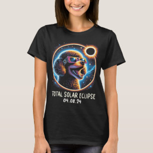 Camiseta Eclipse Poodle Wearing Gles Mascota Abril 8 2024