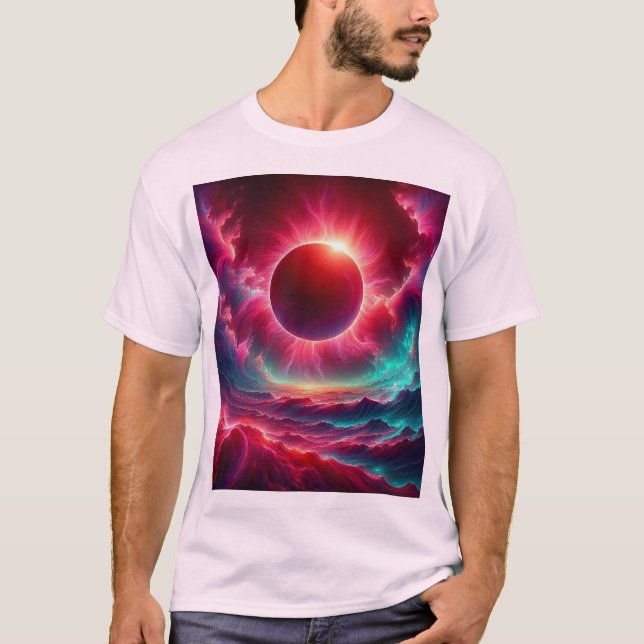 Camiseta Eclipse psicodélico (Anverso)