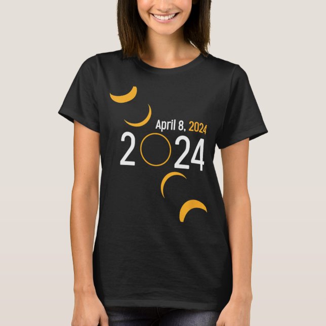 Camiseta Eclipse solar 2024 (Anverso)