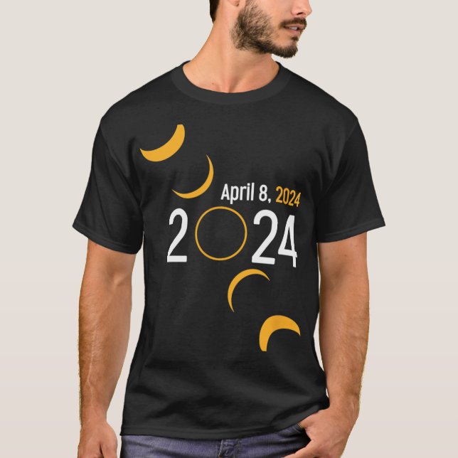 Camiseta Eclipse solar 2024 (Anverso)