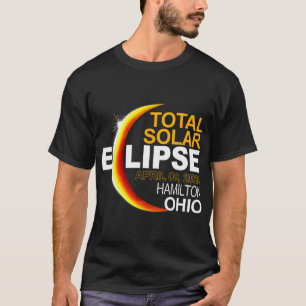 Camiseta Eclipse solar 2024 040824 Eclipse de Hamilton 2024