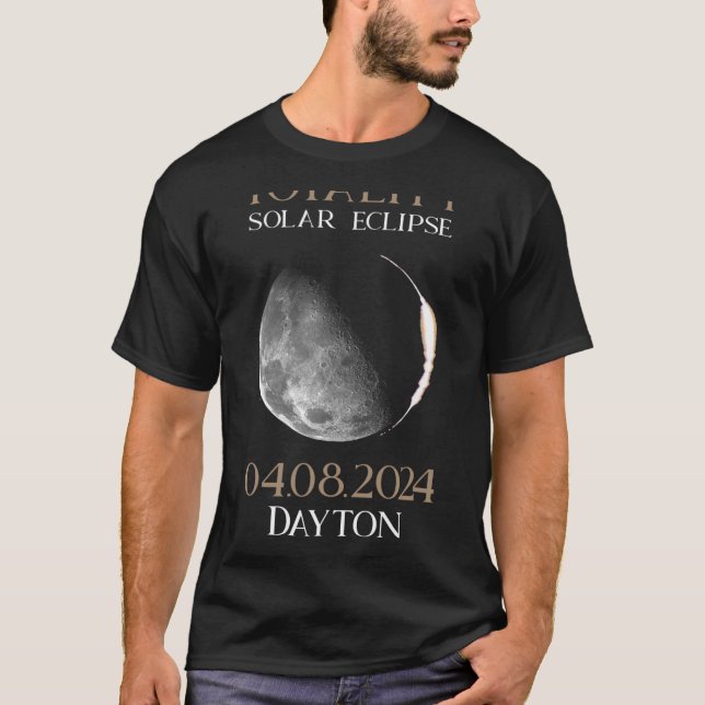 Camiseta Eclipse solar 2024 04 Dayton Ohio (Anverso)