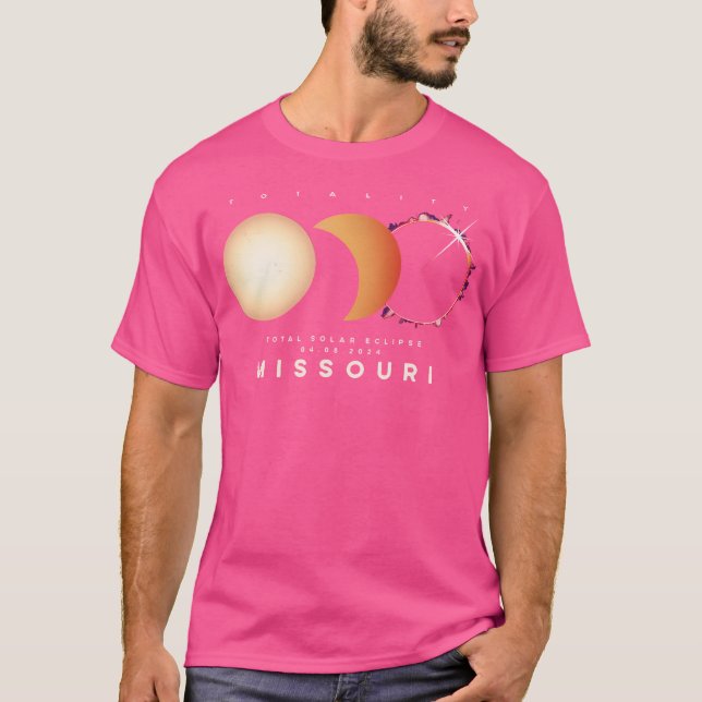 Camiseta Eclipse solar 2024 Astronoma Eclipse total de Miss (Anverso)