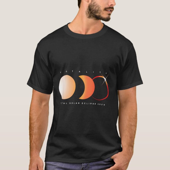 Camiseta Eclipse solar 2024 Astronomía total Eclipse Sun Gr (Anverso)