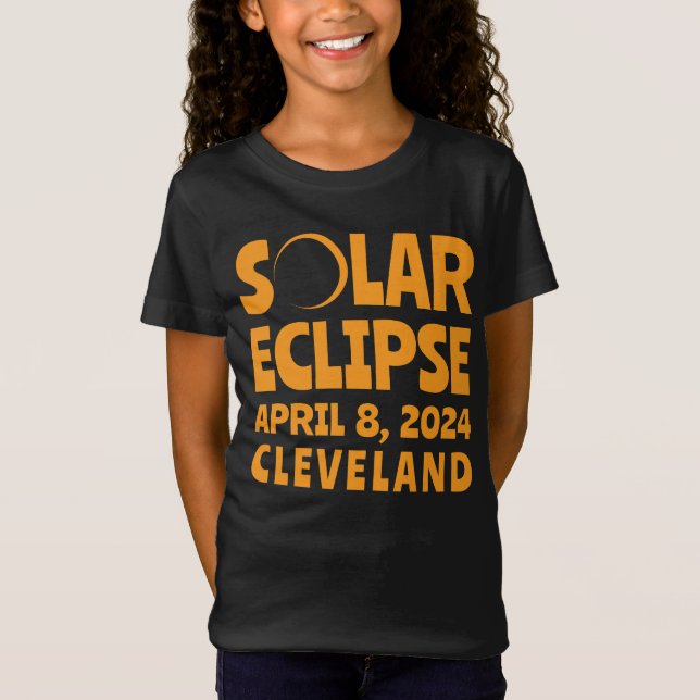 Camiseta Eclipse solar 2024 Cleveland Ohio (Anverso)