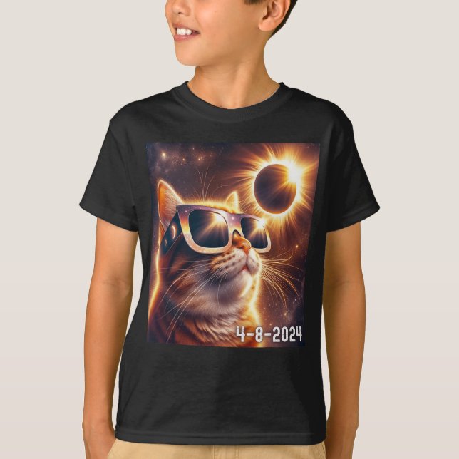 Camiseta Eclipse Solar 2024 Con Gles (Anverso)