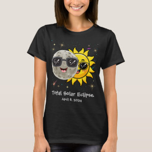 Camiseta Eclipse Solar 2024 Cute Eclipse Solar Niños Gi