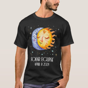 Camiseta Eclipse Solar 2024 Cute Eclipse Solar Niños Gi