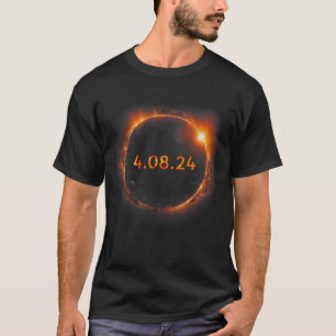 Camiseta Eclipse solar 2024 Eclipse solar total 4.08.24