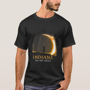 Camiseta Eclipse solar 2024 Eclipse solar total de Indiana