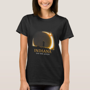 Camiseta Eclipse solar 2024 Eclipse solar total de Indiana