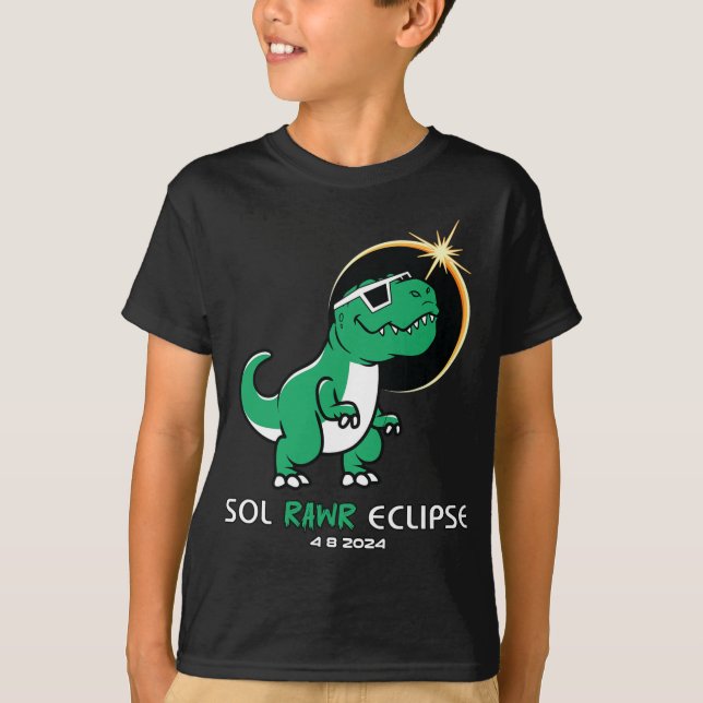 Camiseta Eclipse solar 2024 Eclipse total 8 de abril Sol Ra (Anverso)