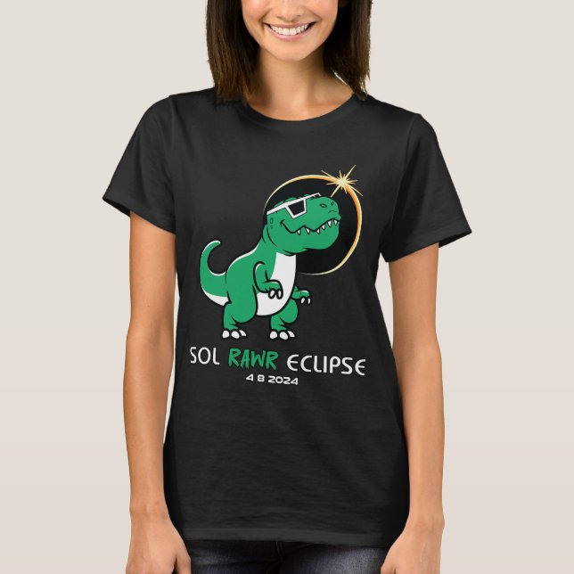 Camiseta Eclipse solar 2024 Eclipse total 8 de abril Sol Ra (Anverso)