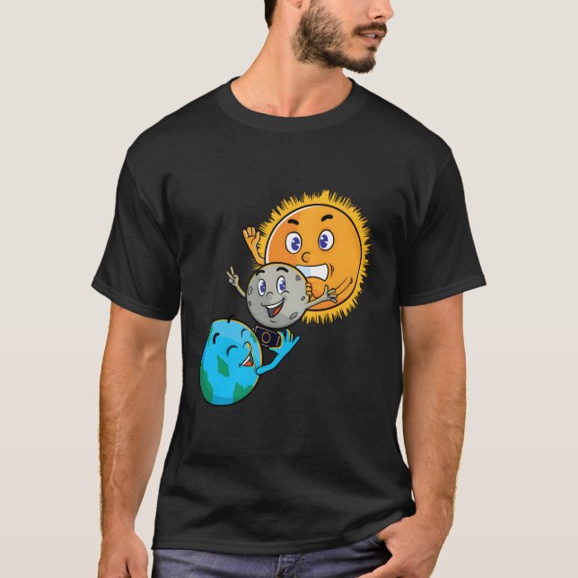 Camiseta Eclipse solar 2024 Eh Chiste Fotobomb de la Luna d (Anverso)