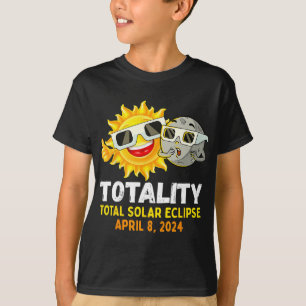 Camiseta Eclipse solar 2024 Gles Divertidos niños de luna d