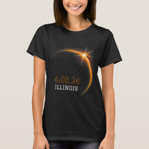 Camiseta Eclipse solar 2024 Illinois Total Spring 4.08.2