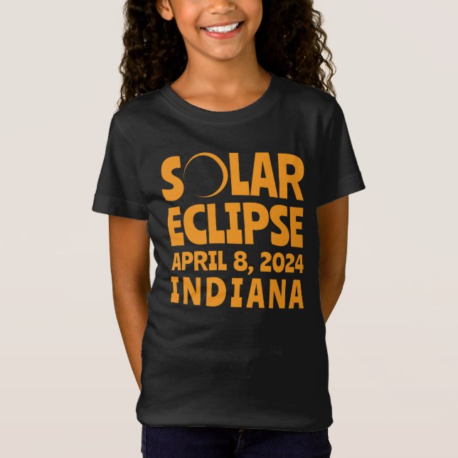 Camiseta Eclipse solar 2024 Indiana (Anverso)
