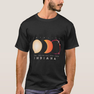 Camiseta Eclipse solar 2024 Indiana Eclipse total América G