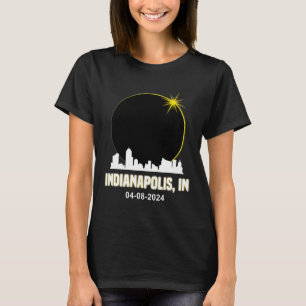 Camiseta Eclipse Solar 2024 Línea de Esquina Indiana Ec