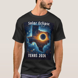 Camiseta Eclipse solar 2024 Noche estrellada