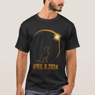 Camiseta Eclipse solar 2024 Totalidad de perro 1