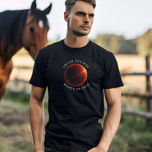 Camiseta Eclipse solar 2025 mensaje de personalizado celest