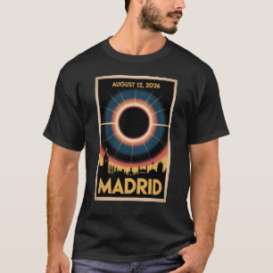 Camiseta Eclipse Solar 2026 Madrid España Grupo Vintage