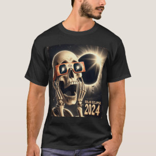 Camiseta Eclipse solar 2 de los niños de Selfie Skeleton