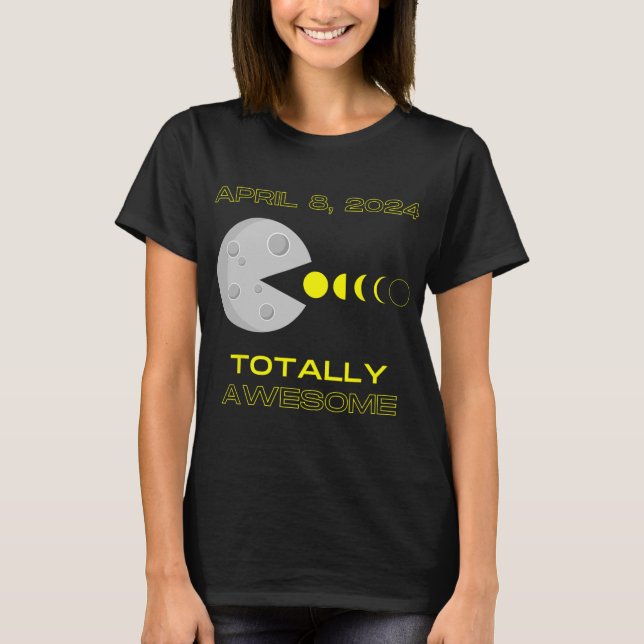 Camiseta Eclipse solar - 8 de abril (Anverso)