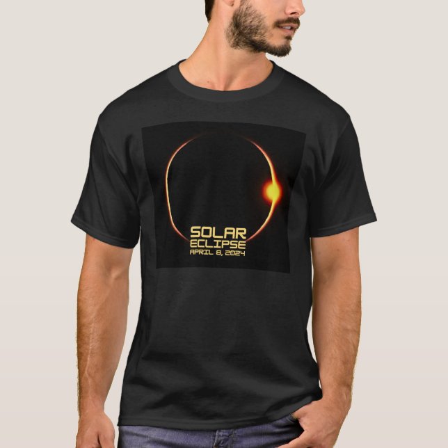 Camiseta Eclipse solar 8 de abril de 2024 (Anverso)