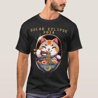 Camiseta Eclipse solar 8 de abril de 2024 Astronomía Gato K