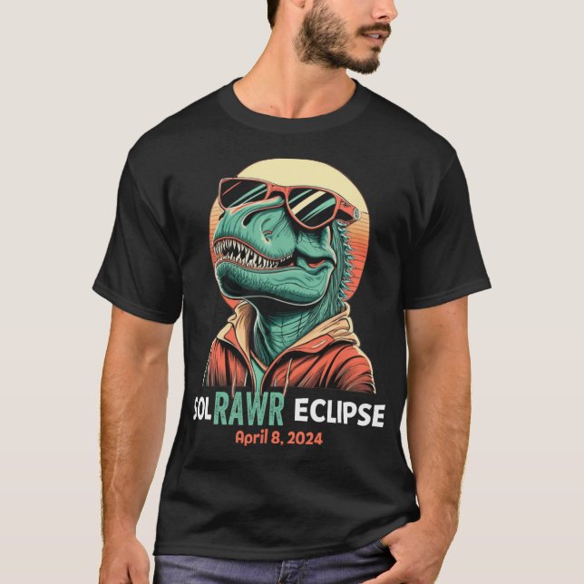 Camiseta Eclipse solar 8 de abril de 2024 Niños Eclipse Tre (Anverso)