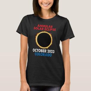 Camiseta Eclipse solar anual 2023 octubre 14 oct Colora