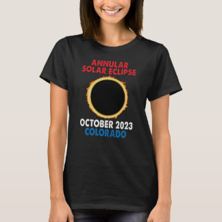 Camiseta Eclipse solar anual 2023 octubre 14 oct Colora
