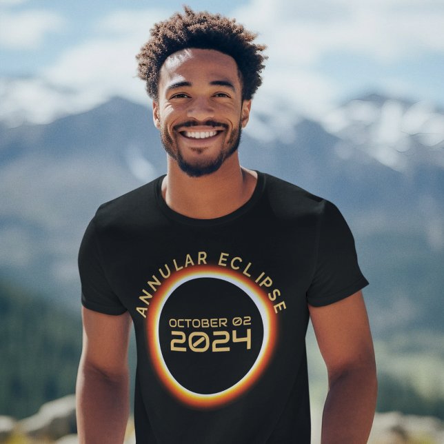 Camiseta Eclipse solar anual 2 de octubre de 2024 Fiesta fa (Subido por el creador)